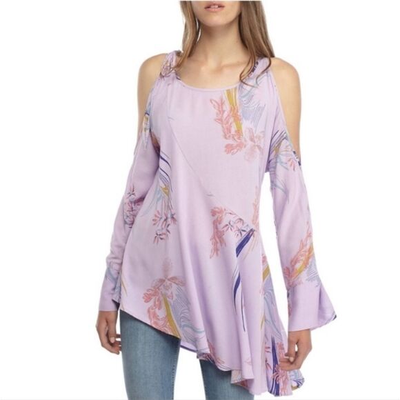 Free People Purple Clear Skies Tunic Dress Top - Picture 1 of 11